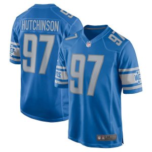 NFL Jerseys Detroit Lions football jersey No. 97 Aidan Hutchinso